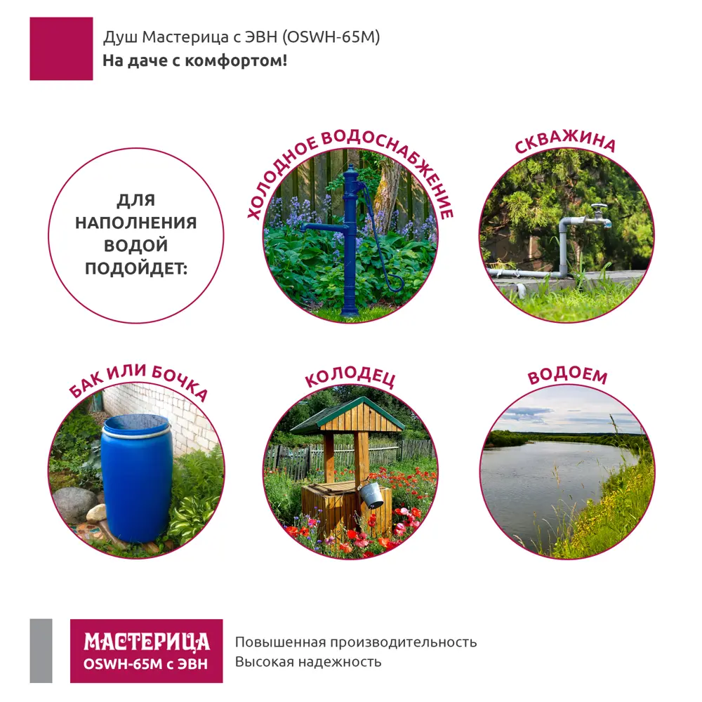 Садовый душ Santreyd с баком 65 литров для дачи и участка 86989642 STLM-0072670 - Вид №12