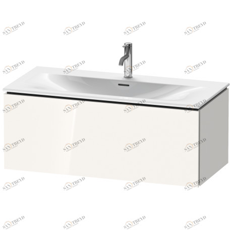 LC613802222 L-Cube Тумбочка подвесная Белый глянцевый декор Duravit