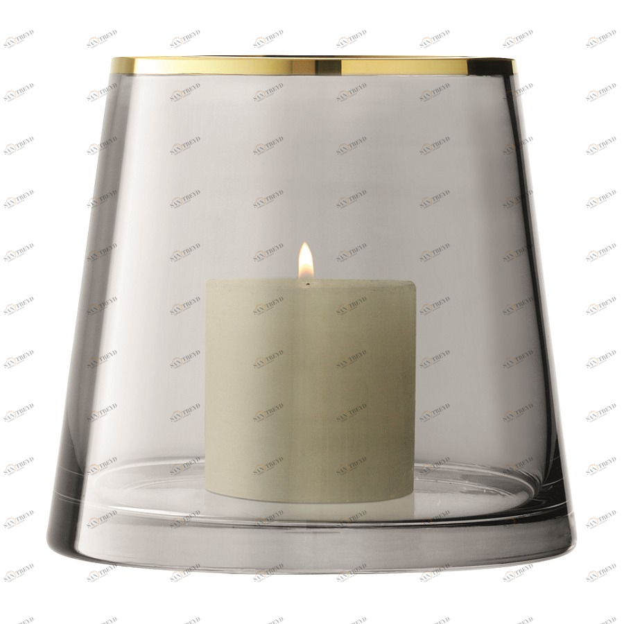 Ваза-подсвечник 16 см серая Sorbet LSA INTERNATIONAL - 253431 Серый 