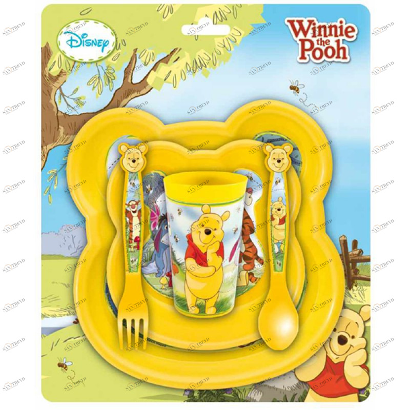 Набор детской посуды "Винни Пух" STOR ВИННИ ПУХ 335882 Желтый Santreyd 