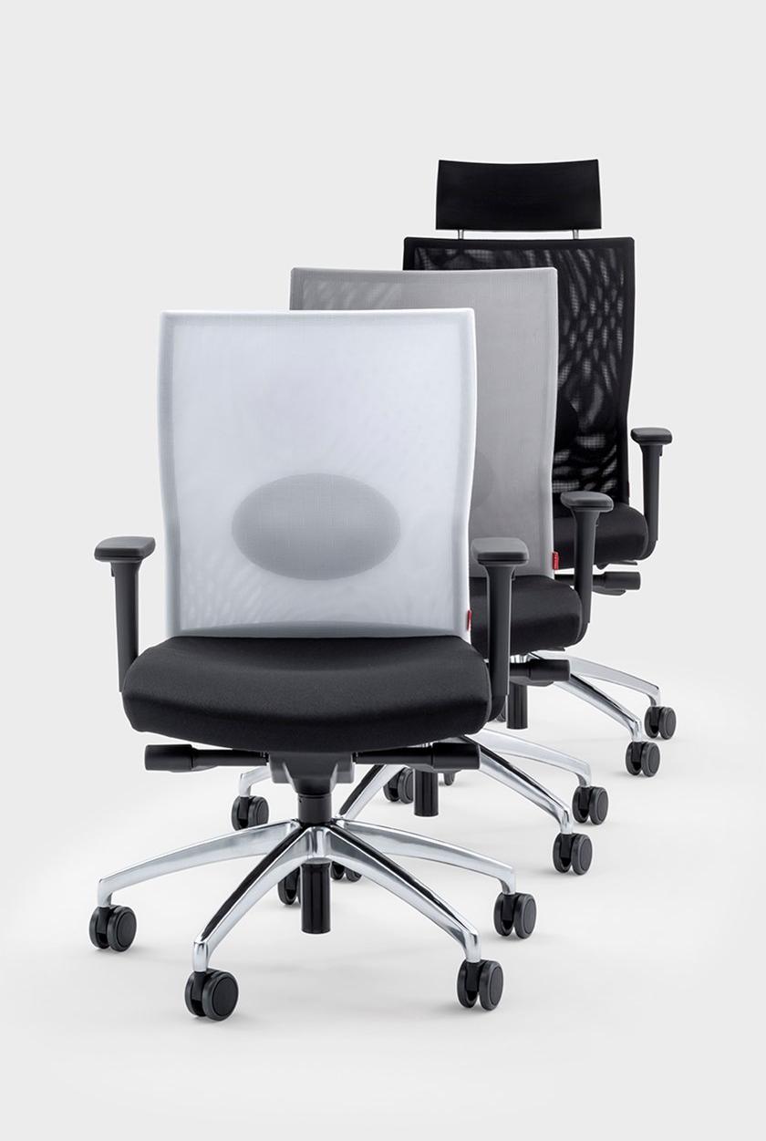 Viganò Поворотный откидной офисный стул из ткани Queen mesh sun-id-1355236 - Вид №3