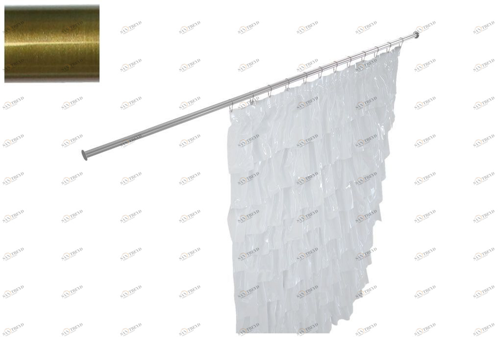 Карниз для ванны Aquanet прямой 170 бронза 00241575