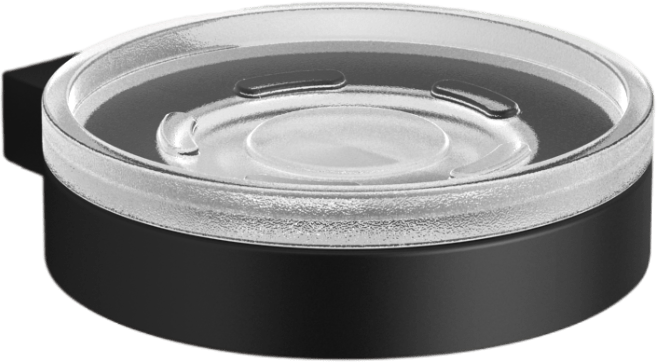 28015D-BP Мыльница подвесная цвет черный матовый LANGBERGER Accessories, BLACK EDITION