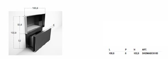 Стальной дровяной камин Antoniolupi SKEMABOX ARCH-00098217 - Вид №3