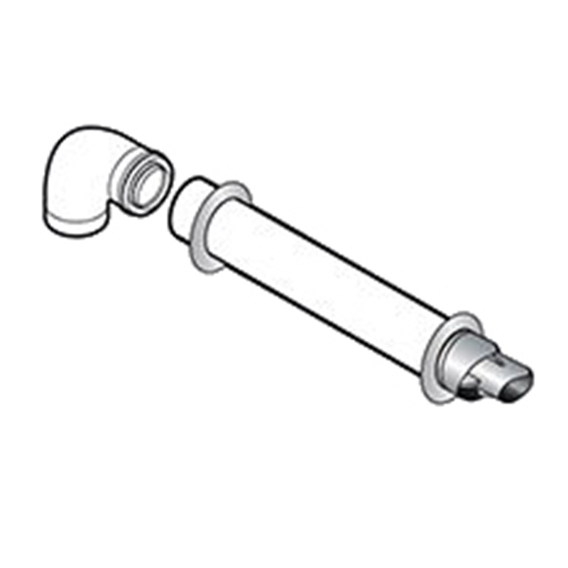 Горизонтальный коаксиальный дымоход De Dietrich 110/150мм 100011364 - Вид №2