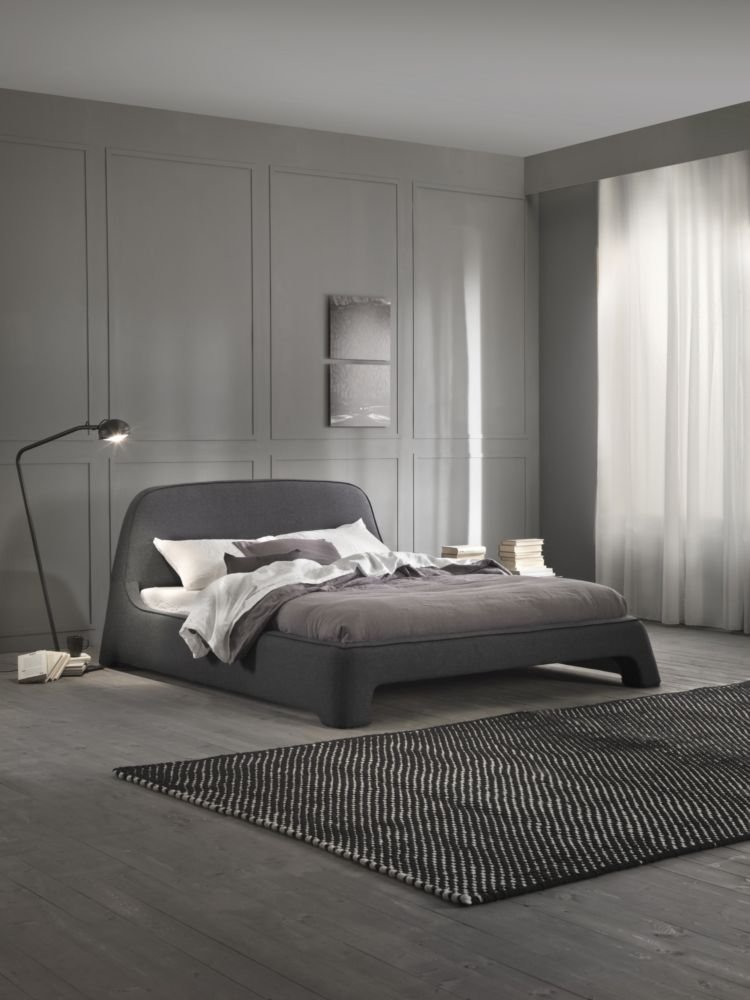 Кровать двуспальная 160х200 бежевая из велюра Nip DORELAN LIFESTYLE 011644 Бежевый - Вид №10