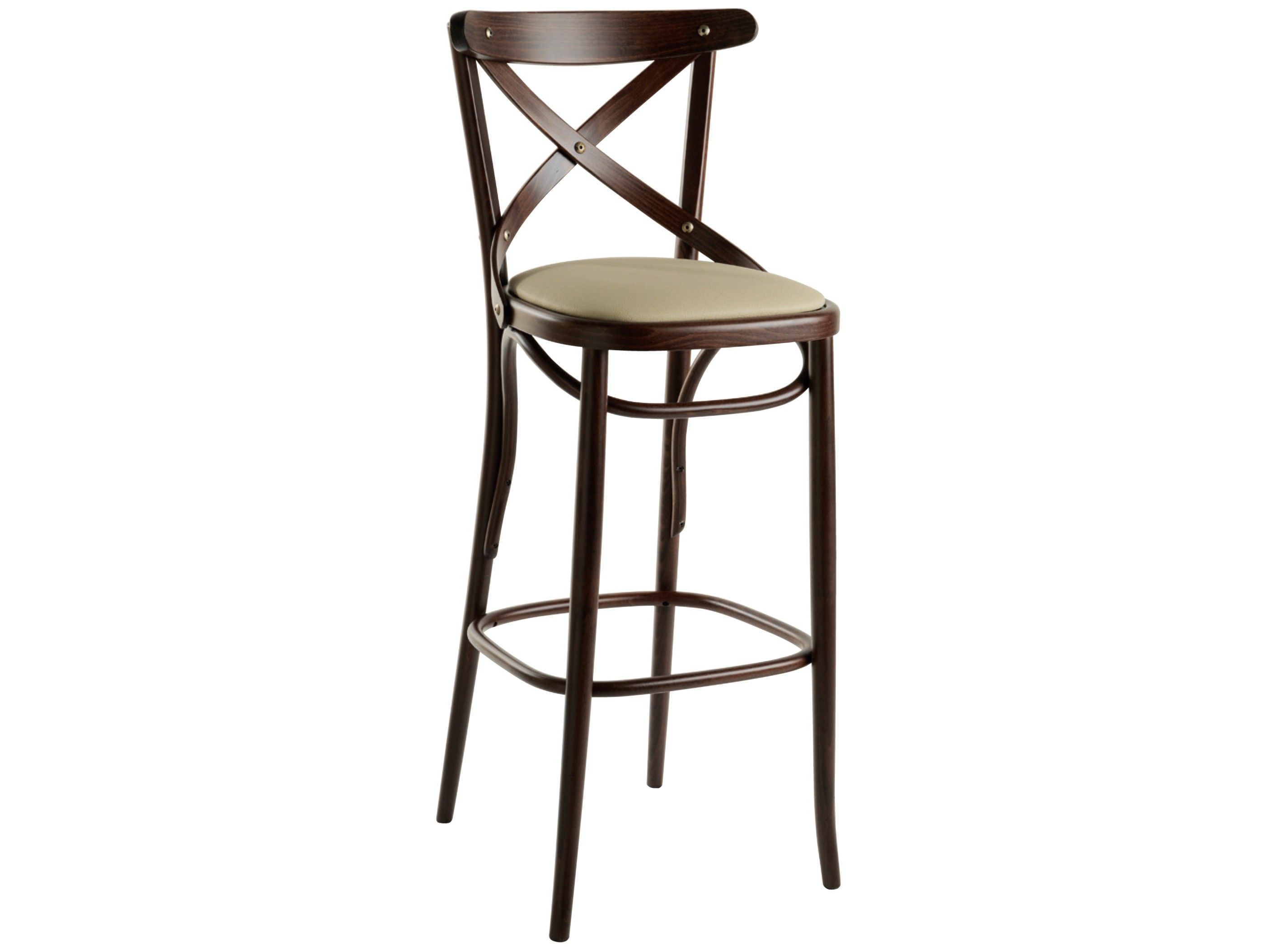 Высокий стул из бука с мягким сиденьем XLINE Аквамарин ARCH-00112152 - Вид №1