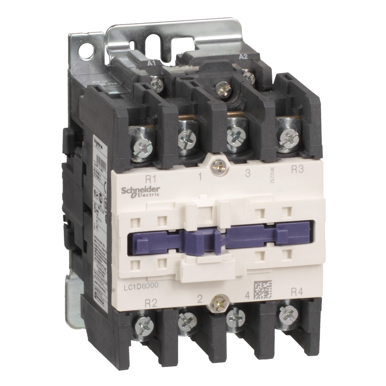 LC1D80004B7 Контактор LC1D 4P 125А 440/24В AC 59кВт Schneider Electric TeSys 