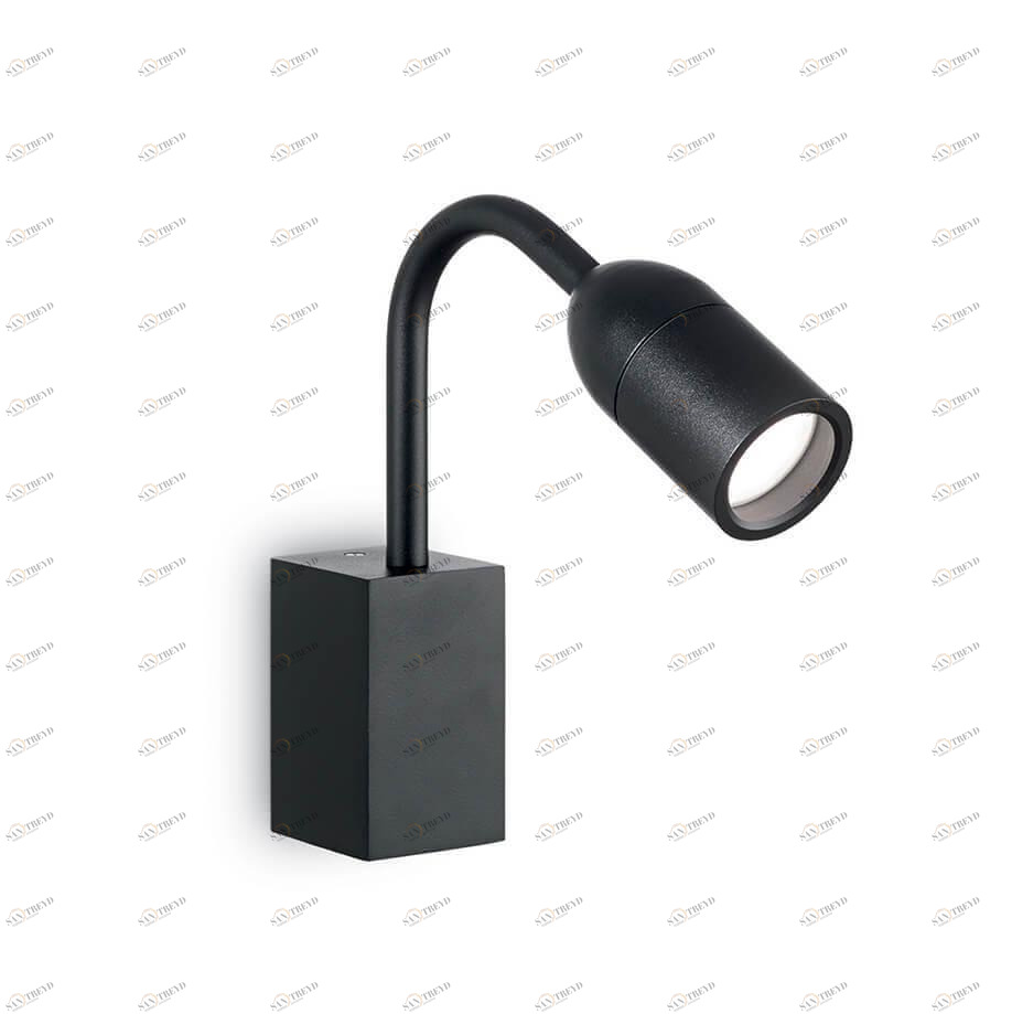 Уличный настенный светильник чёрный Ideal Lux Loop AP1 Nero Loop AP1 IDEAL LUX LOOP 00-3897898 Черный