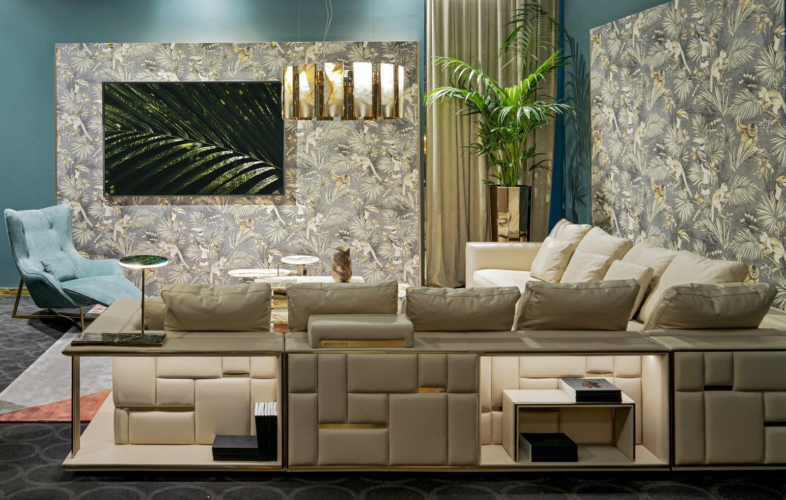 Беспроводная настольная лампа из мрамора и металла Visionnaire BARNABY ARCH-00082683 - Вид №4