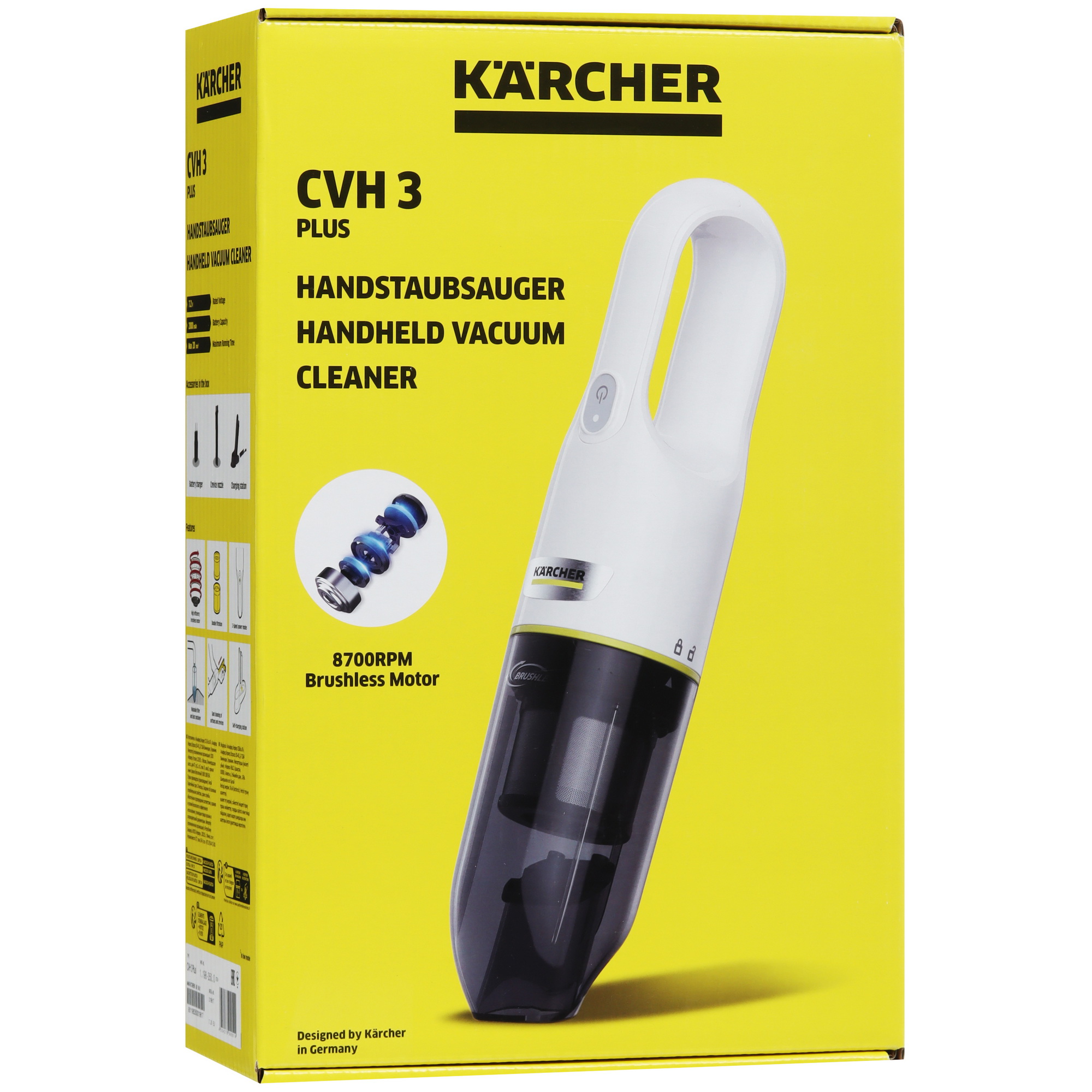 9078321 Пылесос   ручной Karcher CVH 3 Plus  белый STDN-0033821 - Вид №10