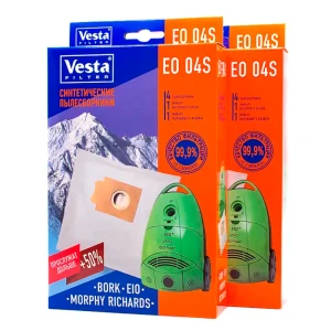 91387515 Мешки синтетические для пылесоса Vesta filter Eo04s2 8 штук 4 фильтра STLM-1113176