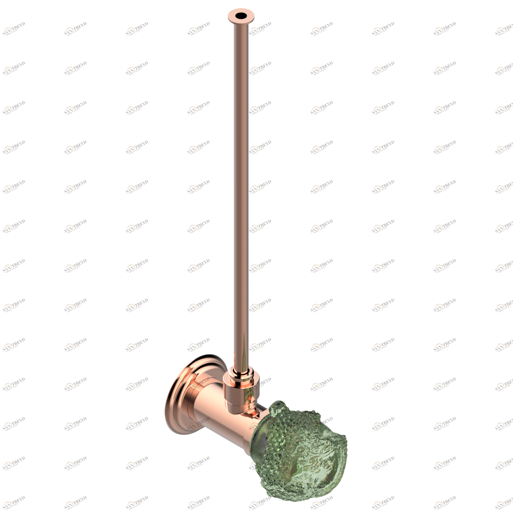 U5H-181/S Кран запорный 1/2" стильный регулируемый с 30 cм трубкой Thg-paris Jade Dragon Розовое золото U5H-181/S CAT.F