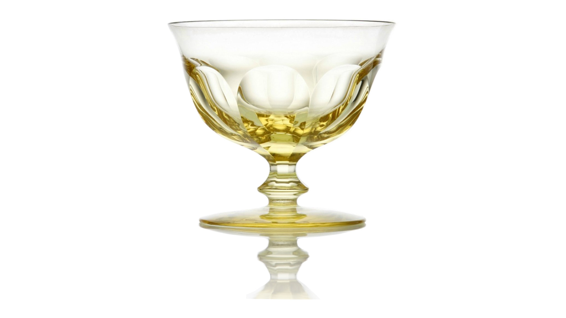 10677829 Moser Набор креманок Moser Леди Гамильтон 380мл, берилл/желтый, 2шт Хрусталь бессвинцовый  - Вид №1