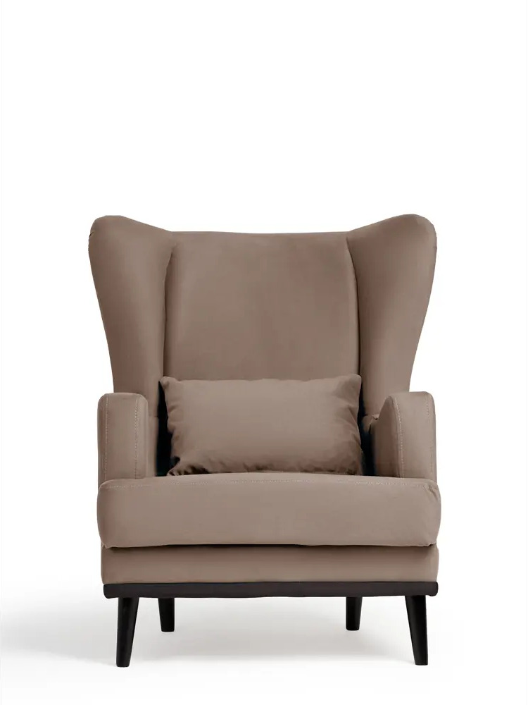 91368351 Кресло Диван не мебель Оскар Zara 75x90x85 см велюр цвет светло-коричневый STLM-1082988