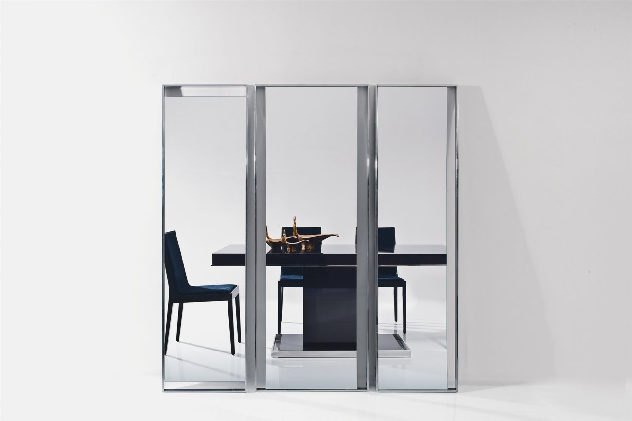 Напольное зеркало прямоугольное хром Exclusive PUSHA ДИЗАЙНЕРСКИЕ 062560 Хром  - Вид №1