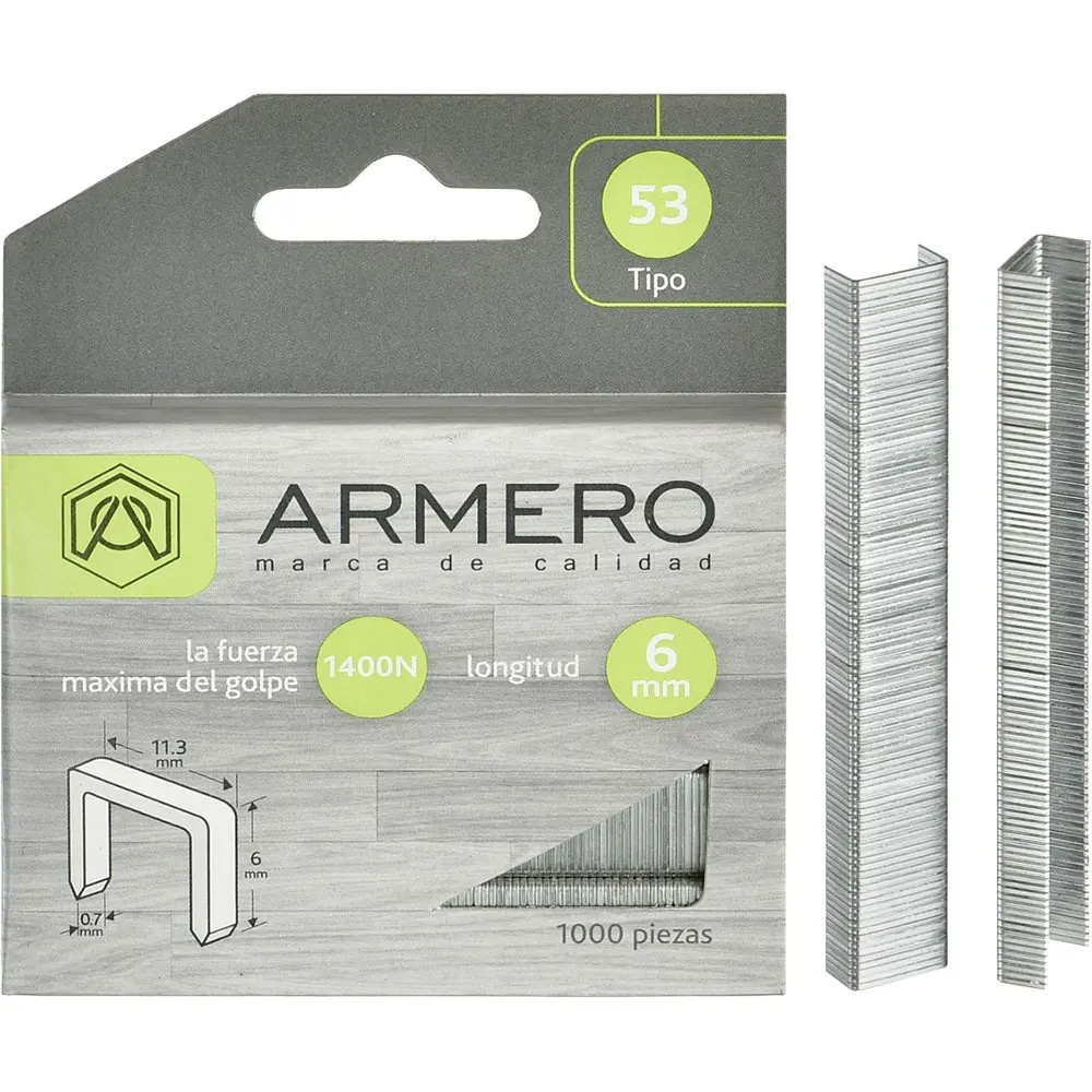 Скобы для степлера Armero тип 53 6 мм STLM-2063289