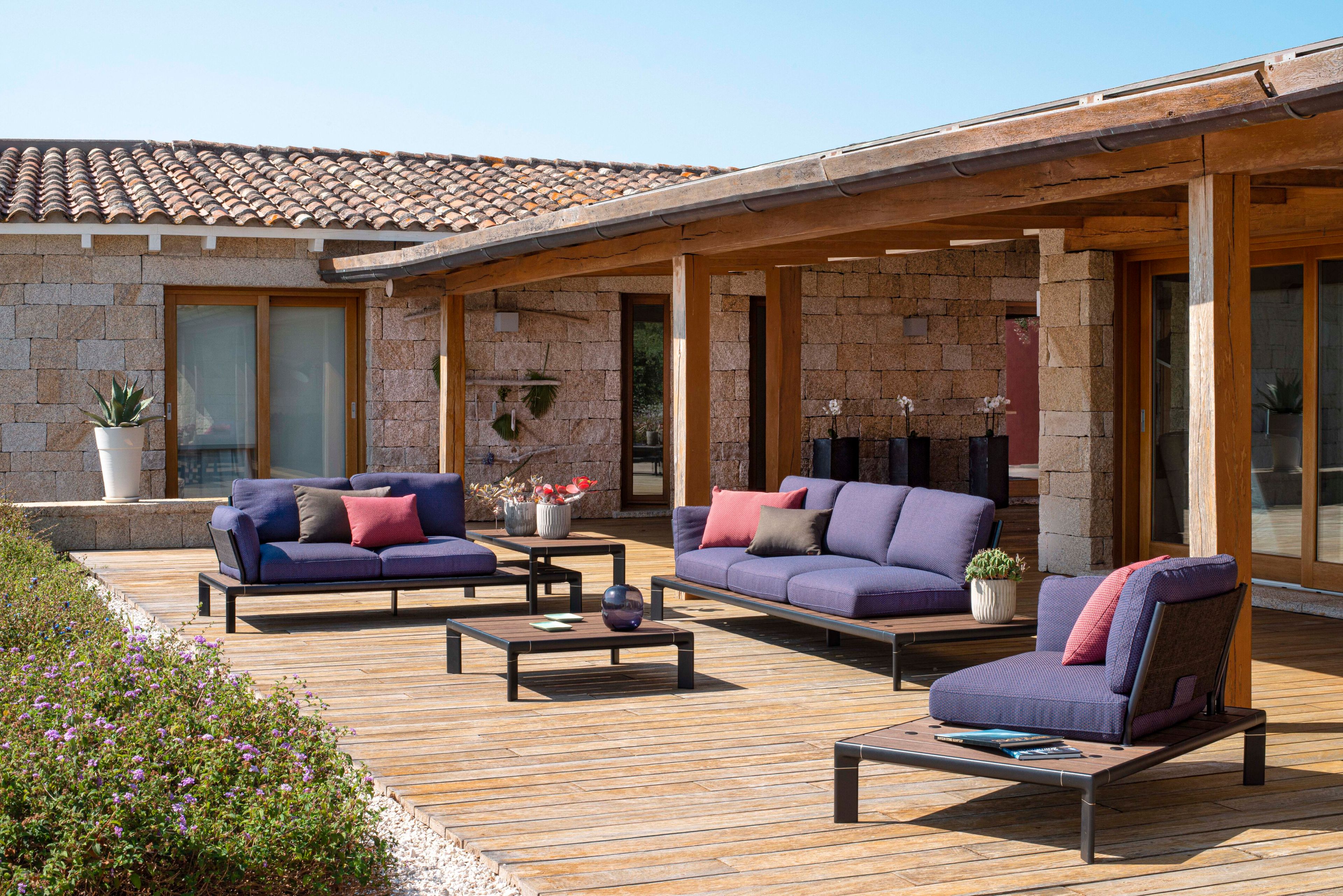 3-местный тканевый садовый диван emu Tami ARCH-00061084 - Вид №3