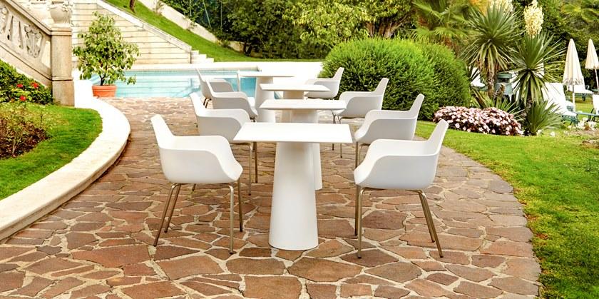 ALMA DESIGN Квадратный садовый стол из полиэтилена sun-id-1484792 - Вид №7