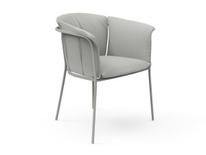 Мягкий тканевый стул с подлокотниками