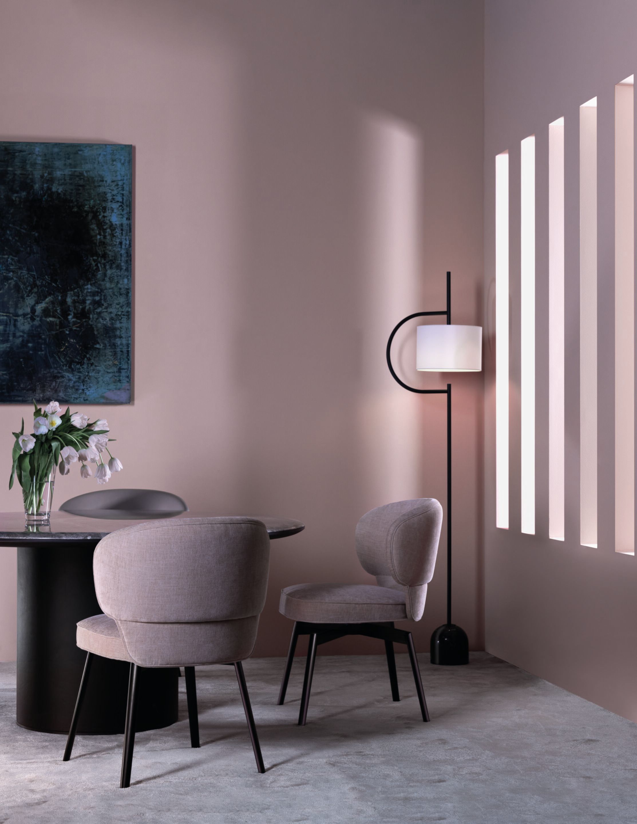 Тканевый мягкий поворотный стул с подлокотниками Wittmann Мортон ARCH-00015422