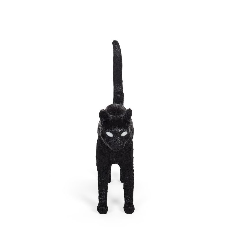 Настольная лампа черная 52х46 см Jobby Black 15041 SELETTI ЖИВОТНЫЕ, КОШКА 00-3882460 Черный  - Вид №2