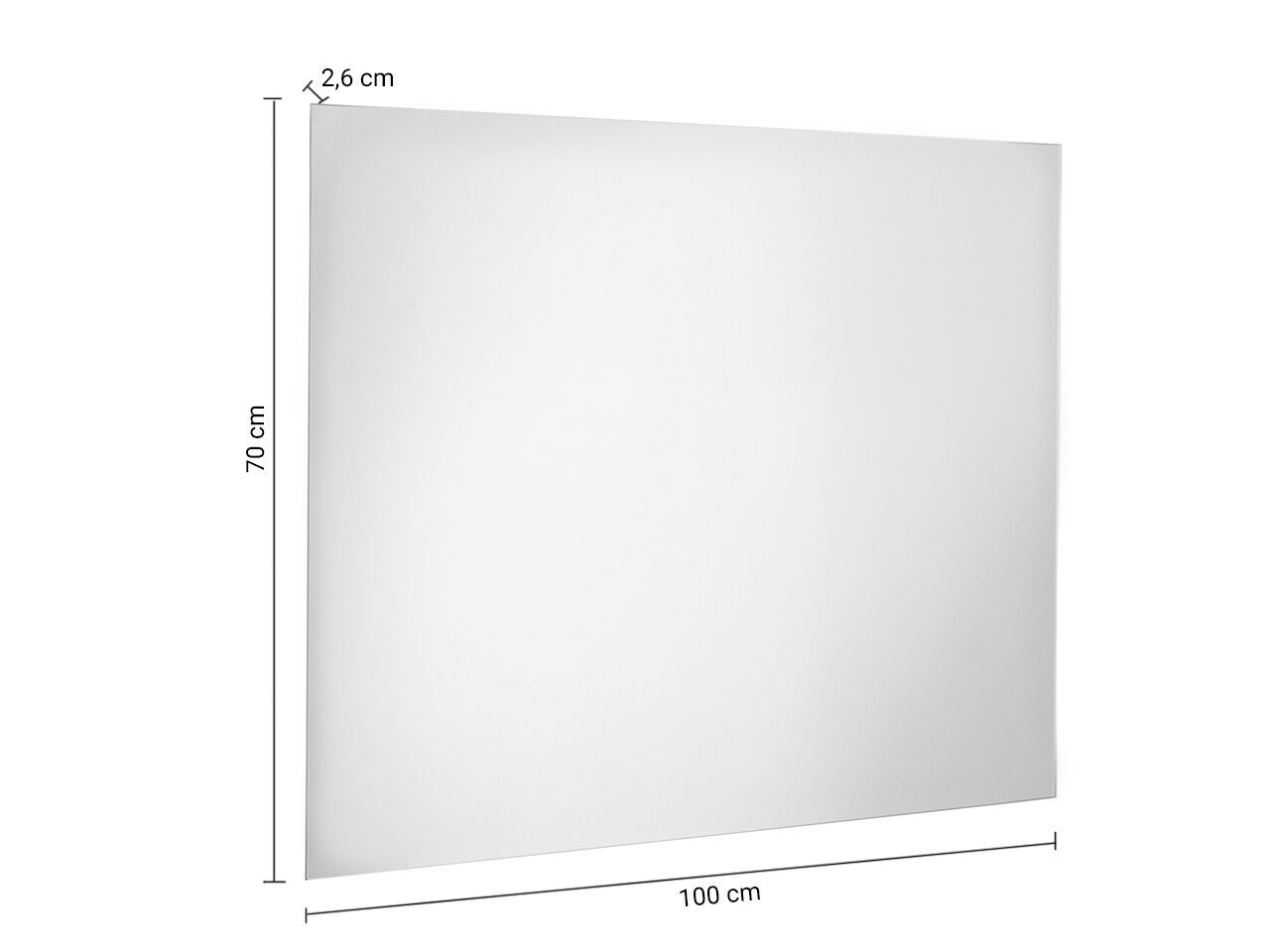 Прямоугольное зеркало со встроенным освещением для ванной комнаты GEDY ALFRED ARCH-00035758 - Вид №6