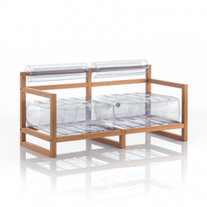 MOJOW Диван YOKO WOOD Crystal Прозрачный CYKCB01TR