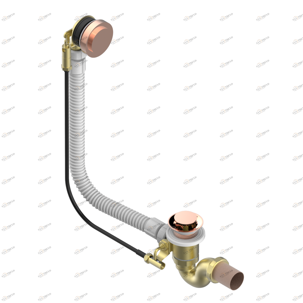 G7F-300 Перелив для ванны - модель THG Thg-paris Bondi Розовое золото G7F-300 CAT.F