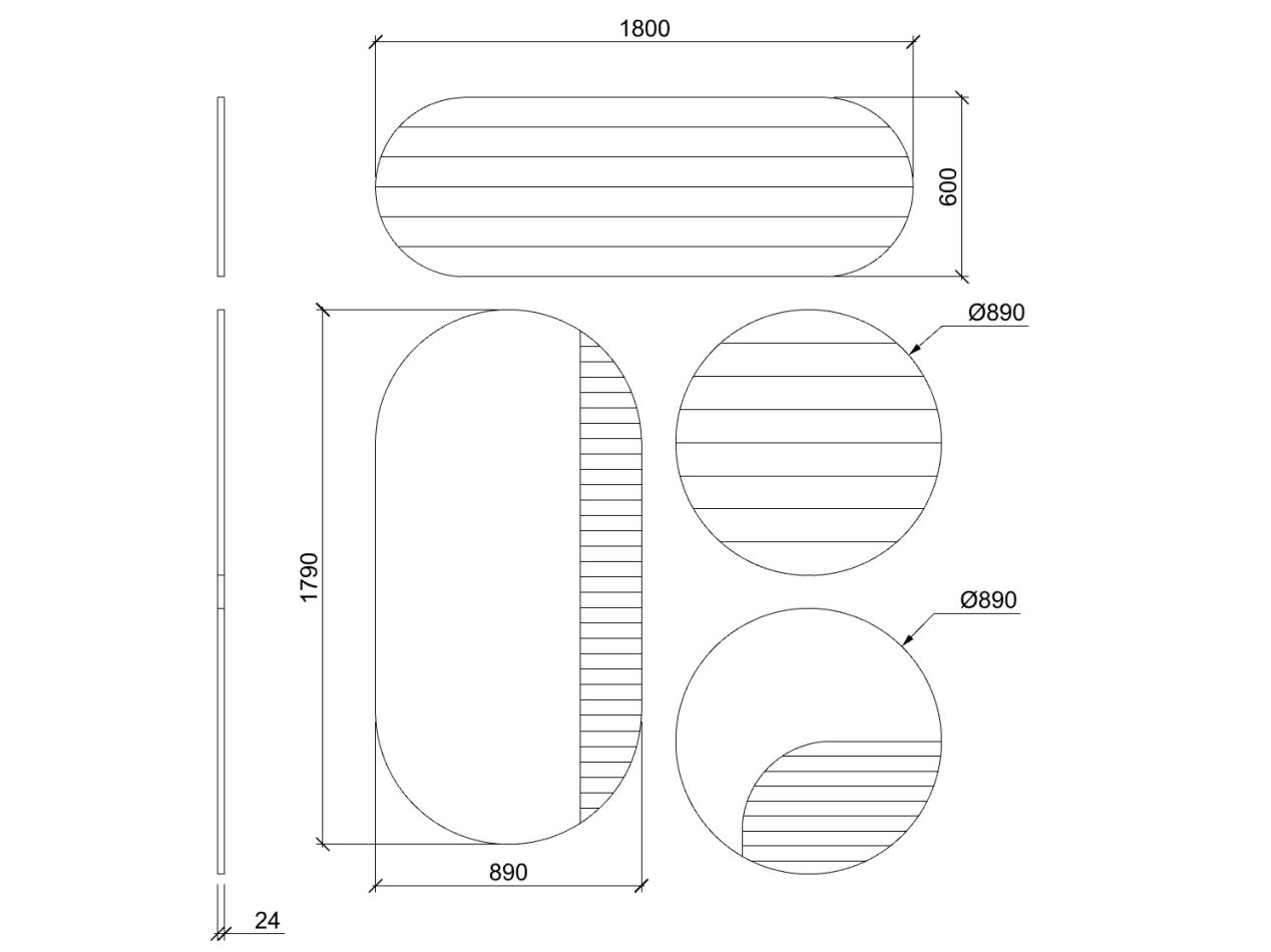 Рециркулированная пластиковая подвесная акустическая панель IMPACT ACOUSTIC® ARCHISONIC® Felt ARCH-00061482 - Вид №2