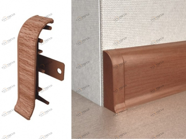 Заглушки торцевые с текстурой 177 Дуб комильфо (пара) RICO LEO 2541340