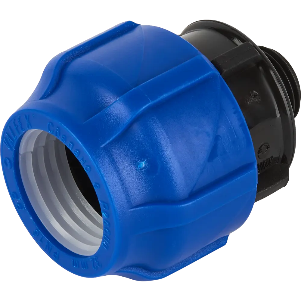 Муфта комбинированная ПНД Valfex 1/2"x32 мм НР 121001132012 89106757 STLM-2106599 