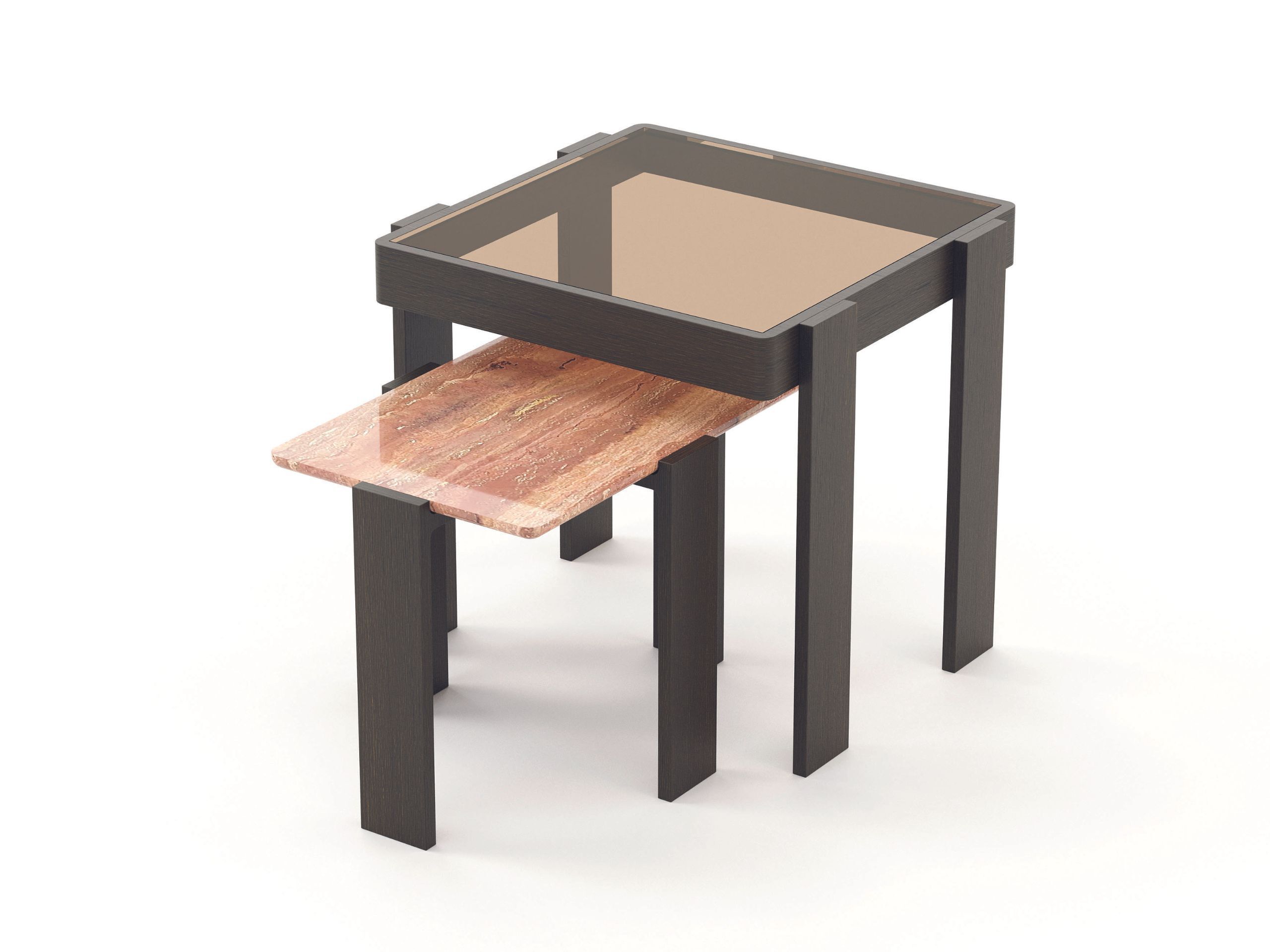 Журнальный столик из дерева и стекла Stylish Club Foz ARCH-00020195