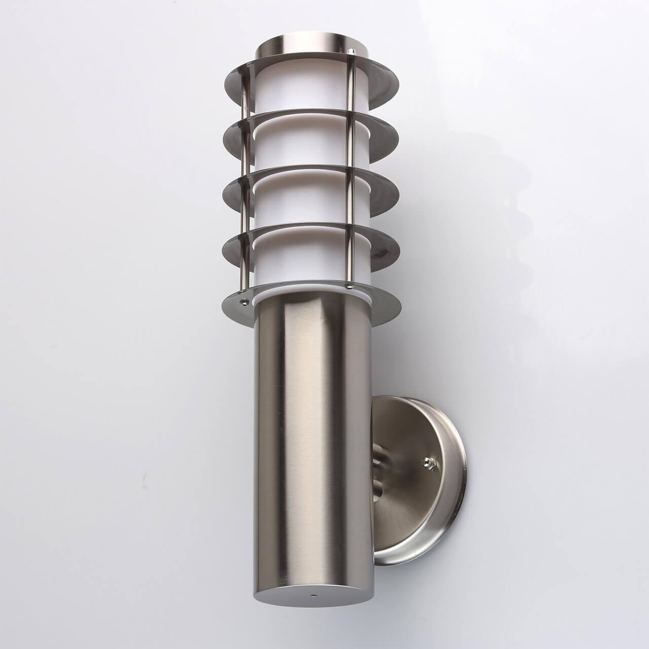 Уличный настенный светильник 16х16х12 см хром "Плутон" 809020701 DE MARKT ФАКЕЛ 00-3895551 Хром  - Вид №1