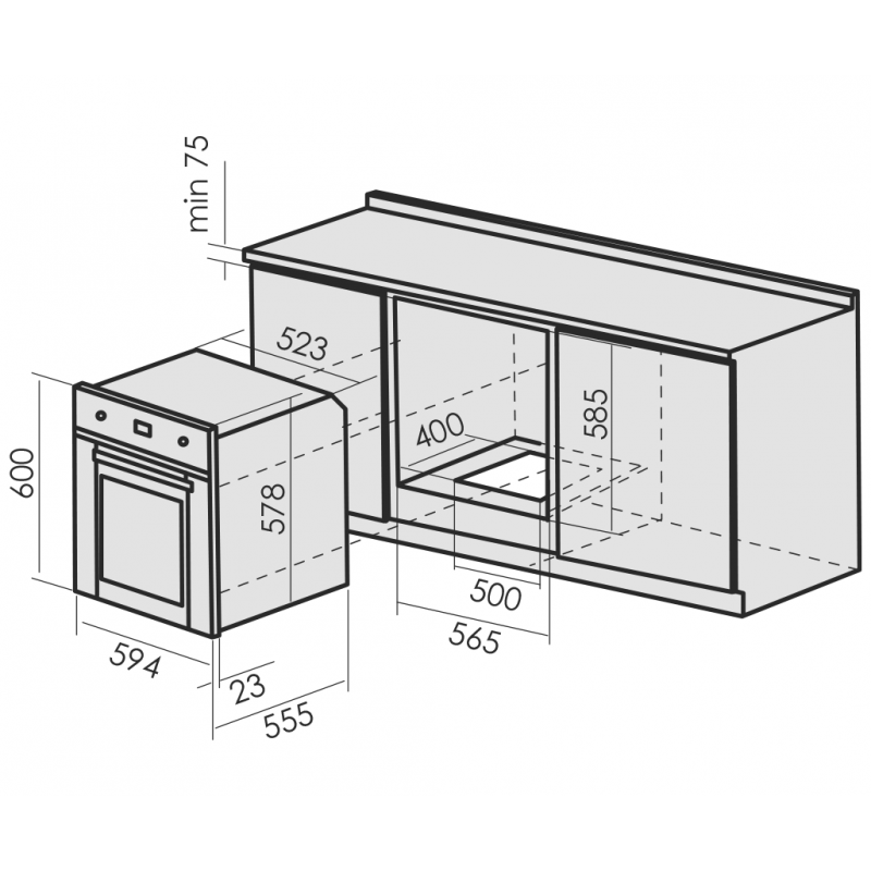 8129952 Газовый духовой шкаф MBS DG-602 STDN-0133008 - Вид №13