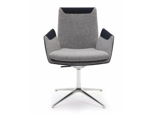 Операционный офисный стул с подлокотниками 4 спицы