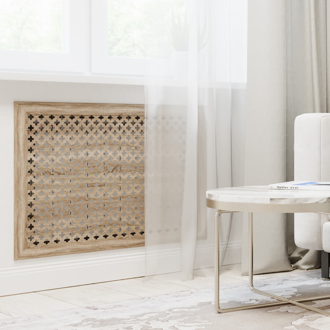 Экран для радиатора 120х60 см Готико дуб винтаж STELLA Standart STSR-1124 - Вид №1