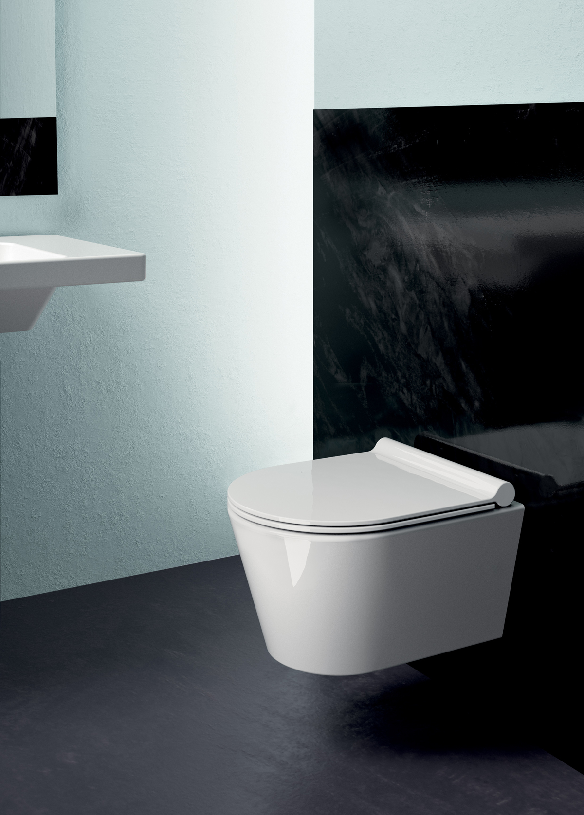 861011 Подвесной унитаз настенный Белый GSI ceramica Norm Италия - Вид №1