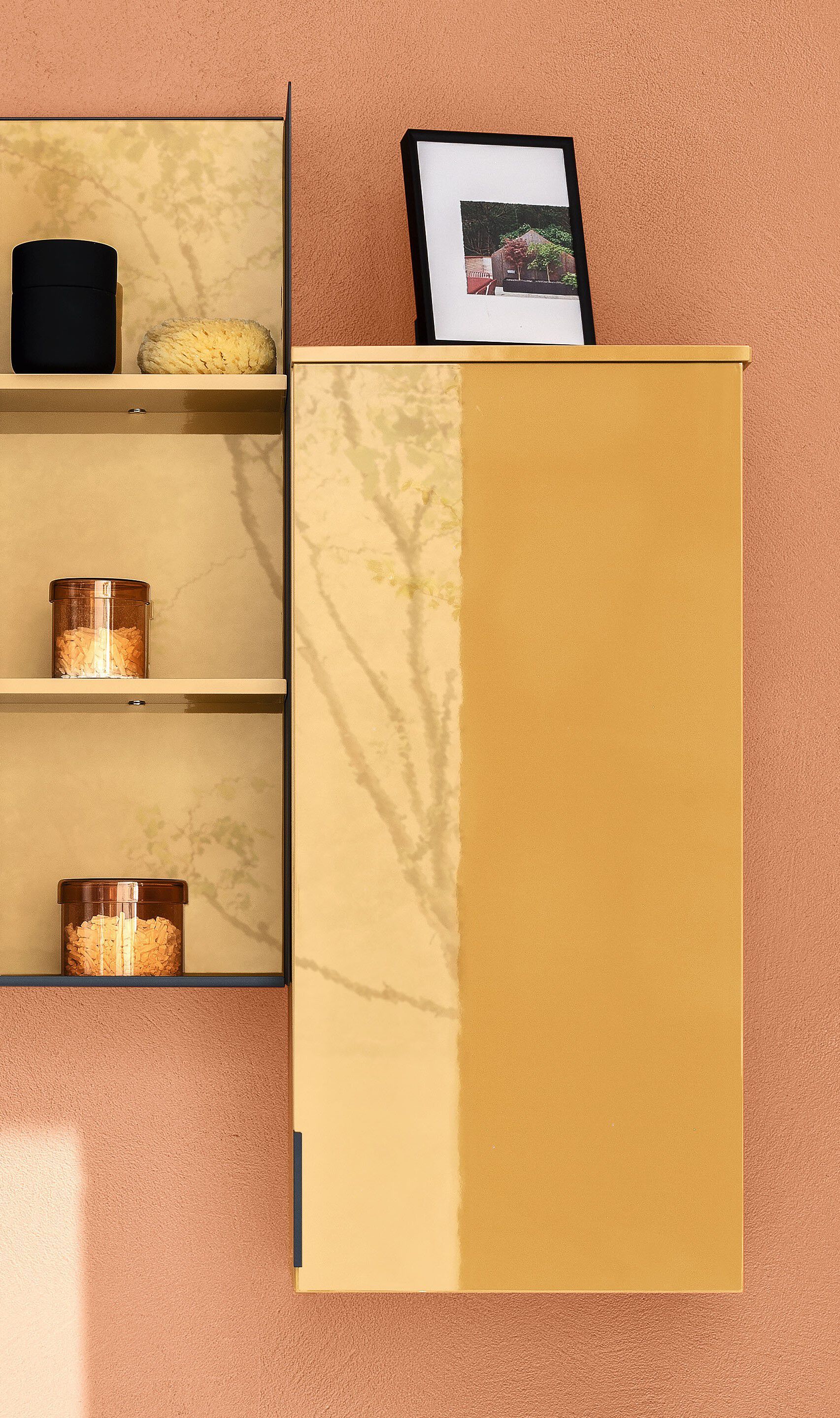 Глянцевый и матовый лакированный деревянный подвесной умывальник ARBLU Dress System ARCH-00122119 - Вид №3