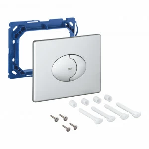 Панель смыва для унитаза GROHE Skate Air, горизонтальный монтаж, матовый хром (42305P00)