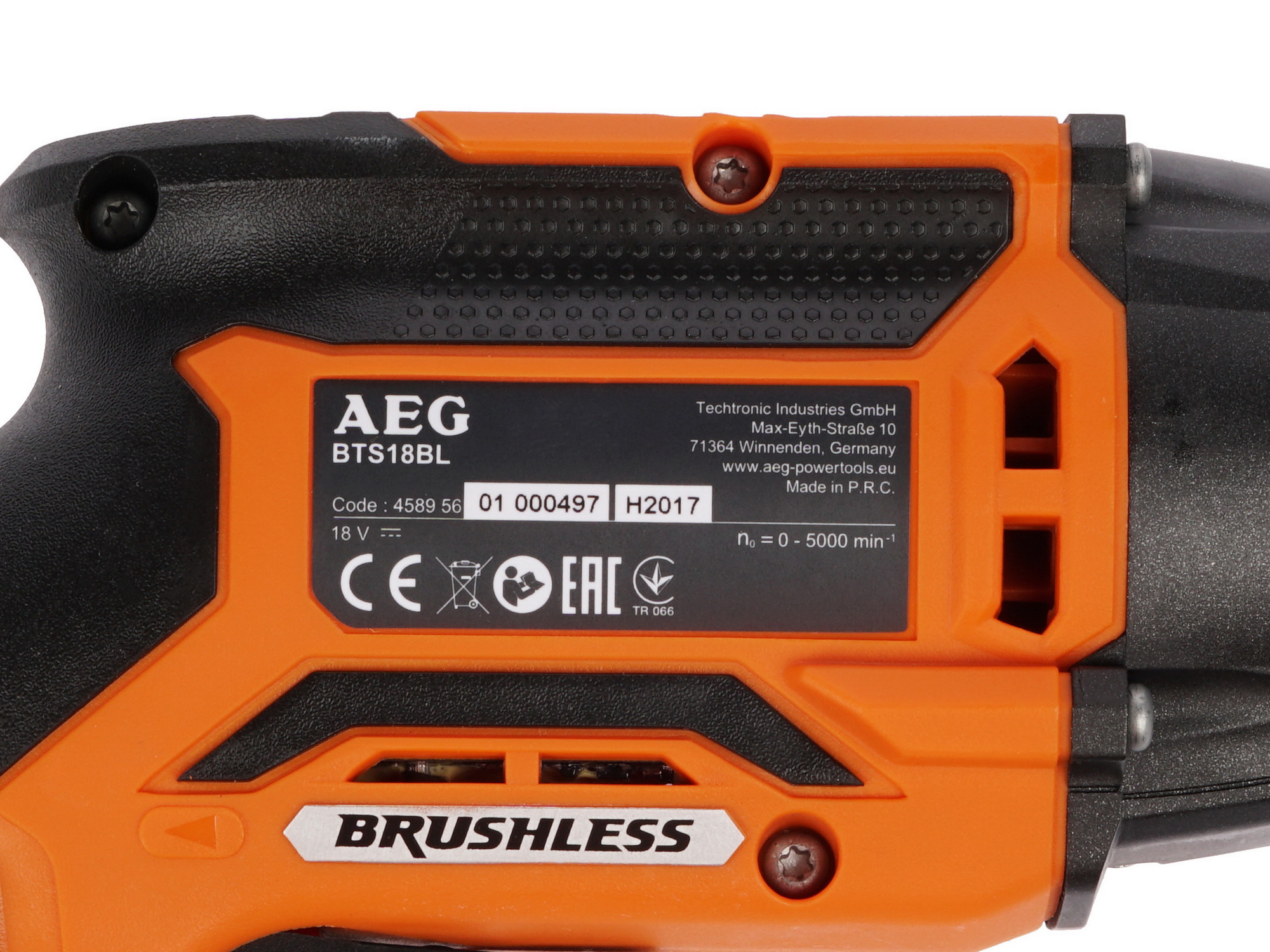 Шуруповерт AEG BTS18BL-0 PRO 18V  , Без ЗУ, Без АКБ 7998636 STDN-0044918 - Вид №2