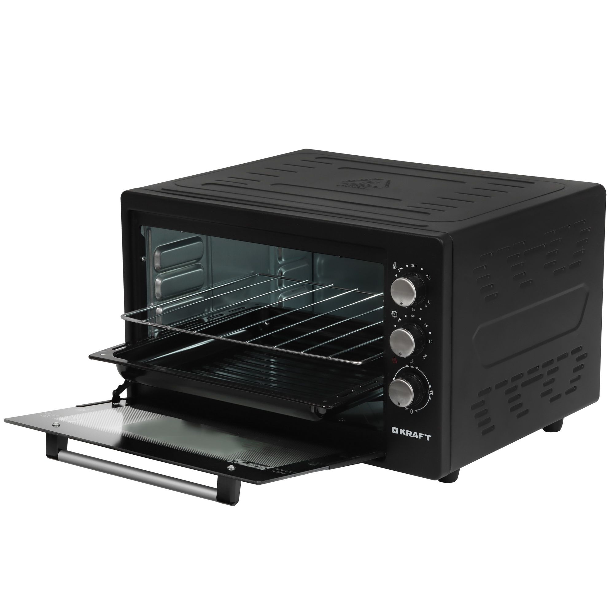 5084860 Мини-печь Kraft KF-MO 3800 BL черный STDN-0015682 - Вид №4