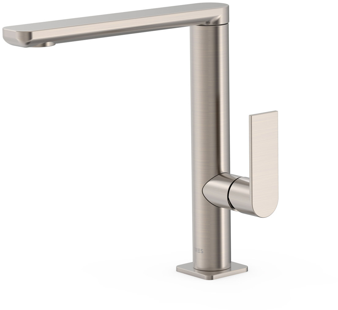 Смеситель для умывальника LOFT High с одной ручкой и боковым рычагом-20020502AC TRES