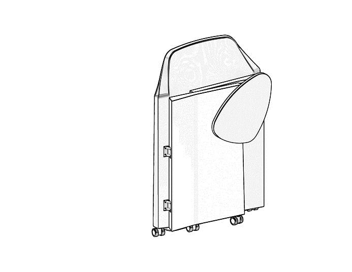 Складной стул с колесами и подлокотниками Luxy Nestar ARCH-00149791 - Вид №14