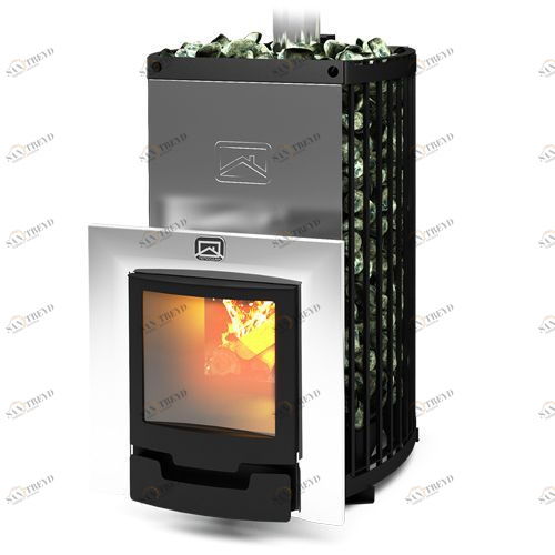 Печь для бани Теплодар Домна 30ЛРК Панорама с закрытой каменкой 269