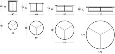 MEMEDESIGN Круглый металлический садовый столик sun-id-1348329 - Вид №1