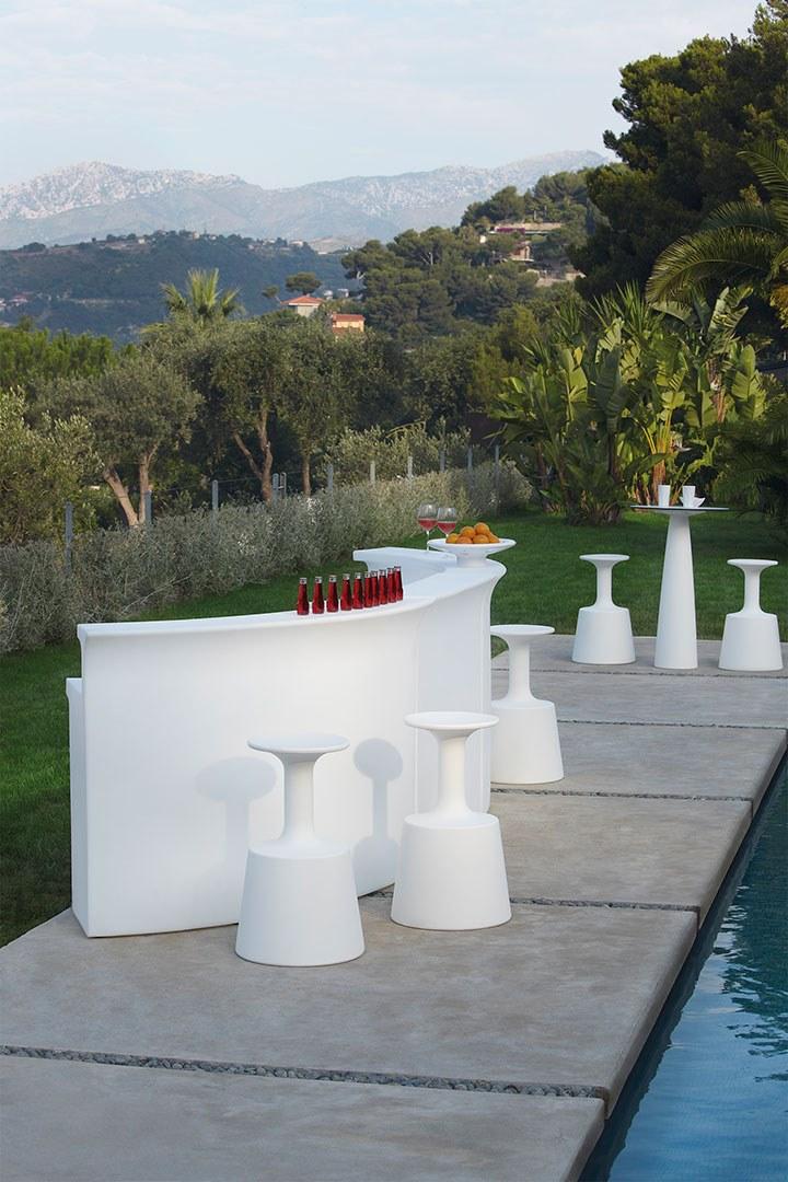 SLIDE Барная стойка с подсветкой из полиэтилена для улицы sun-id-1355350 - Вид №8