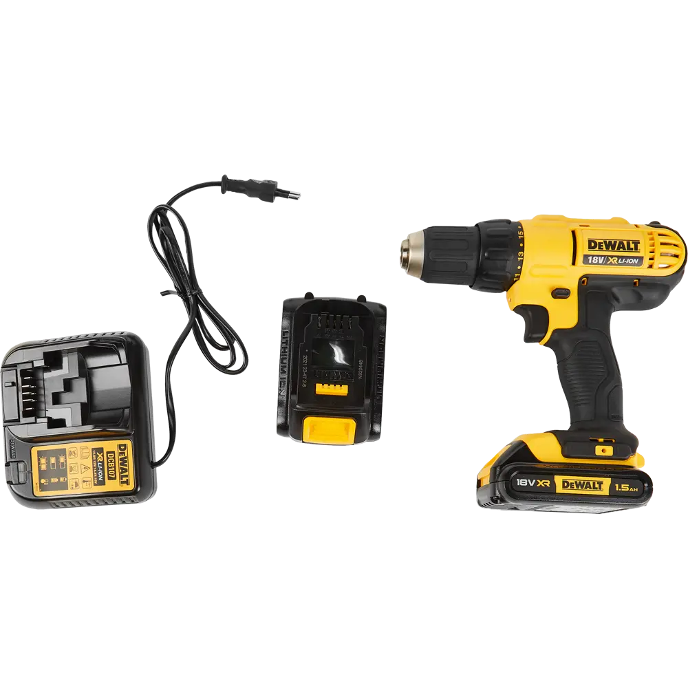 Дрель-шуруповерт аккумуляторная DeWalt DCD771S2, 18 В Li-ion 2х1.5 Ач 18218454 STLM-2066953  - Вид №13