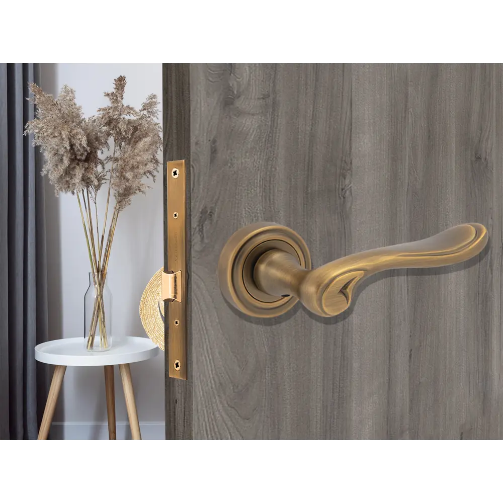 Дверные ручки Фабрика замков Chambord, без запирания, цвет кофе STLM-2053276 - Вид №6