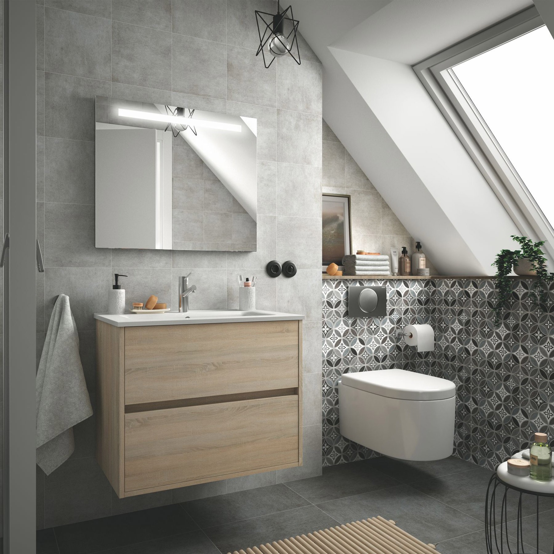 25031 SALGAR Зеркало противотуманное SUNSET 80 x 60 - Вид №1